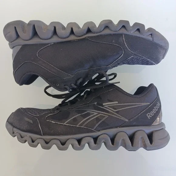 Reebok ZigLite Mens Running Shoes Size 9.5 Black ZigTech V46946 Sneaker - Picture 4 of 11